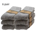 Winter Men'S Merino Wool Socks Super Thick Warm High Quality Harajuku Retro Snow Casual Antifreeze Cashmere Socks Men 3 Pair
